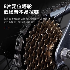 Bicicleta de Carretera Phillips 700C con Frenos de Disco, Cuadro de Aleación de Aluminio, Horquilla Rígida y Sillín de Alto Rendimiento - Product Image 3