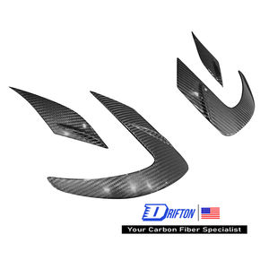 Embellecedor de cubierta de cejas para Faro de fibra de carbono seco estilo MSY para Maserati MC20 - Product Image 2