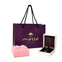 Sacs en carton personnalisés biodégradables et écologiques pour bijoux et montres, avec logo estampé à chaud et poignée, compatibles micro-ondes, pour emballage de luxe