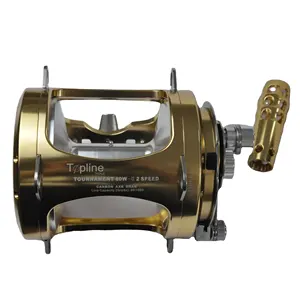 Topline Tackle Conventional Trolling Reel 80W Heavy Duty Marine Salt Water  Deep Sea Big Game Reel