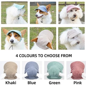 Casquette de baseball pour chien et chat, chapeau de soleil réglable avec trous d'oreille, accessoire de marche pour plage d'été/ - Product Image 3