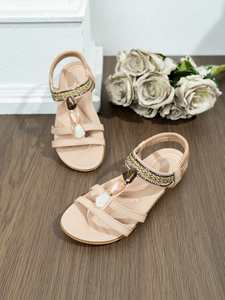 Nouvelles sandales plates légères et confortables pour femme, collection Printemps-Été 2026, avec bride élastique, polyvalentes, tendance et décontractées - Product Image 6
