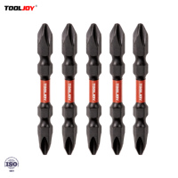 Embouts de tournevis à double tête PH2 65 mm sablés pour visseuse à chocs et perceuse