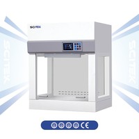 Hotte à fumées verticale SCITEK avec flux d'air vertical, contrôleur microprocesseur et écran LCD, fenêtre frontale manuelle pour laboratoire