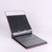 Album photo en cuir PU personnalisé avec logo, 5 pouces, 6 pochettes, autocollants transparents pour cartes postales, organiseur Kpop, capacité de 360 cartes