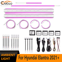 Kit d'accessoires d'éclairage ambiant LED dynamique pour l'intérieur de voiture Hyundai Elantra 2021+