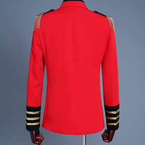 Custom Jacquard Blue Collar Tuxedo el maestro de ceremonias tomar en traje de dos piezas - Product Image 3