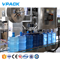 Machine de remplissage automatique de bouteilles d'eau de 18,9 L (5 gallons)