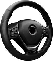Housse de volant de voiture, protection de volant en cuir Napa de 15 pouces, accessoires intérieurs universels pour voitures, camions, SUV