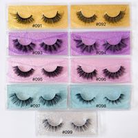 Vente en gros de faux cils synthétiques doux à l'aspect naturel, volumineux et longs, effet 6D