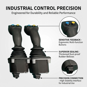 Kit de commande à distance sans fil hydraulique à 4 joysticks, commande proportionnelle, pour camion, excavatrice, machines, CE CUSTOM IP68, sûr - Product Image 3