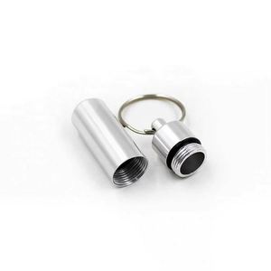 กล่องใส่ยาเม็ด/จุกอุดหูแบบพกพา ทำจากอะลูมิเนียม ขนาดเล็ก พร้อมพวงกุญแจ  รับสกรีนโลโก้  ลดราคาพิเศษ - Product Image 2