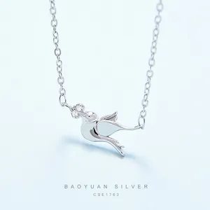 Baoyuan 925 Sterling Silver Chain Necklace With Your Own Logo Cse1763(r) With Argent Sterling 925