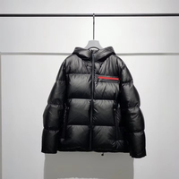 Doudoune d'hiver chaude et épaisse de marque haut de gamme, réversible, grande taille, avec poche zippée, douce, de luxe, emballage design.