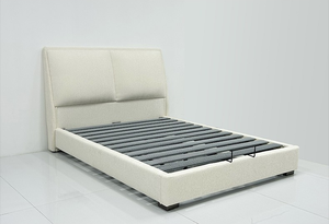 <span class=keywords><strong>Lit</strong></span> King Size en bois massif silencieux avec sommier à lattes en chenille fine 5D, tête <span class=keywords><strong>de</strong></span> <span class=keywords><strong>lit</strong></span> rembourrée en <span class=keywords><strong>mousse</strong></span> haute densité, pour la maison, l'hôtel, l'appartement - Product Image 2