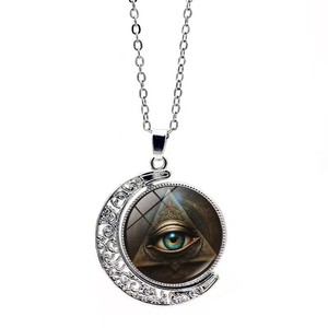 [Gorgeousxx] Collares con Colgante de Luna Giratoria con <span class=keywords><strong>Ojo</strong></span> de Horus al Estilo del Antiguo Egipto <span class=keywords><strong>para</strong></span> Mujer, Joyería - Product Image 5