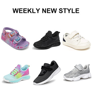 Calzado Infantil al por Mayor, Lote Surtido de Zapatillas, Sandalias, Zapatos de Tenis y Zapatos de Lona para Niños y Niñas, Mezcla Aleatoria - Product Image 1