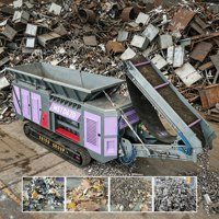 MSTD670 Broyeur mobile sur chenilles pour ferraille lourde, tôles d'acier, déchets de vélos, voitures et aluminium
