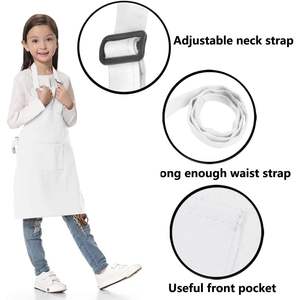 2025 Good Quality <b>Kids</b> Waist <b>Apron</b> Kit with Pocket & Adjustable Strap Child Chef Bib for Kitchen Cooking Baking Painting - Product Image 3