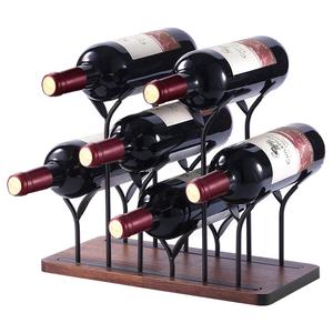 Estante de Vino Rectangular Moderno de Acero Inoxidable para Montar en la Pared, con Capacidad para 4 Botellas y Bandeja para Copas - Product Image 5