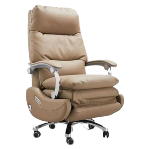 Silla de jefe ligera de lujo, silla de oficina ergonómica duradera, cómoda silla de oficina de cuero Simple reclinable - Product Image 5
