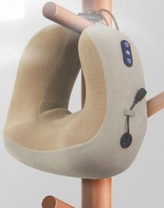 Almohada de Masaje Shiatsu Eléctrica Inalámbrica Portátil con Control Remoto, 2 Niveles de Calor, para el Hogar y el Automóvil, Soporte Cervical Quiropráctico - Product Image 2