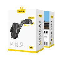 Support universel Hotriple F4 pour tableau de bord de voiture, support de téléphone portable à 360°, application domestique, ventouse, support de téléphone portable