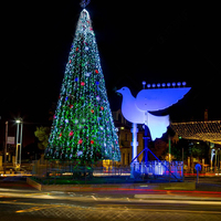 Arbre de Noël géant d'extérieur de 10 m, éclairage extérieur, grand arbre artificiel de 30 pieds, 40 pieds, 50 pieds