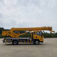 Grue de camion haute performance 10 tonnes, hauteur de levage 40m, portée des stabilisateurs 6.6m 4.6m, système de freinage pneumatique, moteur, boîte de vitesses, pompe