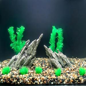 Aquariumdecoratie stroomrots visbak decor harsrots sculptuur ambacht visbak decoraties kunstmatige groene drakensteen - Product Image 4