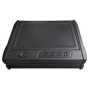 כספות אקדח יד נייד עבור אקדחים גרר, תיבת מנעול במקרה אקדח עם כספות אקדח טביעת אצבע עבור מכוניות לילה - Product Image 3