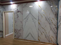 Vente Flash : Panneau Mural Décoratif Intérieur Étanche en PVC Effet Marbre, Style Moderne, 1220x2440x3mm, avec Service de Découpe