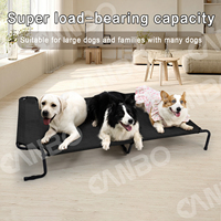 Lit surélevé pour chien CanboPet en gros avec appui-tête, lit de repos en maille Teslin pour grands chiens, usine OEM