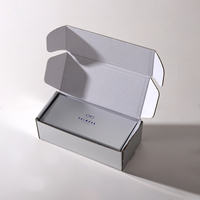 Boîtes d'emballage pour accessoires de lunettes en papier écologiques pliables avec logo personnalisé de haute qualité, gaufrage à la ficelle