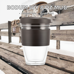 Mug de voyage <span class=keywords><strong>à</strong></span> double paroi <span class=keywords><strong>Bodum</strong></span> Joy Cup 8/12 oz, écologique, eau bouillante directement du robinet, plastique, passe au lave-vaisselle, pour adultes - Product Image 5
