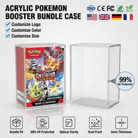   Scarlet & Violet 3 Obsidian Flames Booster Bundle, boîte de présentation en acrylique, résistante aux UV, avec couvercle magnétique, étui de protection