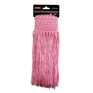 Frange di Ilan per artigianato, 1,5 m, rosa, materiale per lavoretti - Product Image 1