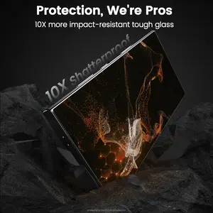 Voor Samsung Galaxy S24 Ultra Screen Protector Anti-Shock Beschermende Film Pack Gehard Glas S24 Ultra