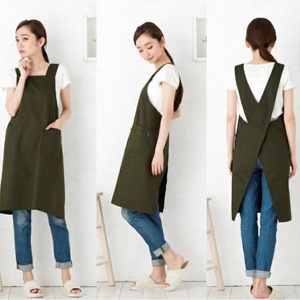 ผ้ากันเปื้อนช่างทำผมทรง H แบบต่างๆ สีสันหลากหลาย ปรับแต่งโลโก้ได้ ผ้าฝ้ายผสมลินิน สำหรับทำอาหาร <span class=keywords><strong>ตัดผม</strong></span> - Product Image 2