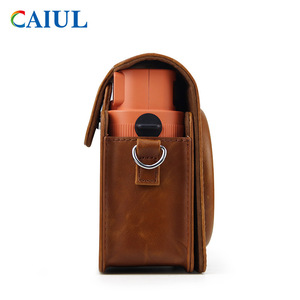 Sac <span class=keywords><strong>photo</strong></span> Caiul pour <span class=keywords><strong>Instax</strong></span> <span class=keywords><strong>Square</strong></span> SQ1, marron rétro, en cuir PU, étanche, 12,8x7x14cm, bandoulière réglable - Product Image 4