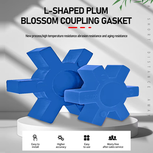 แผ่นรองรับแรงกระแทกแบบ L-type ของ Source Factory ทำจาก PU Elastomer สีน้ำเงิน ทนทานต่อการสึกหรอ รูปทรงสี่เหลี่ยมและหกเหลี่ยม รับผลิตแบบ OEM - Product Image 1