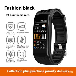 Hot Selling C5S Smart Armband Cross-Border Farbbild schirm Tracker Bluetooth Herzfrequenz Blutdruck Schlaf EKG für Android iOS - Product Image 6