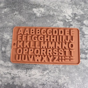 Venta al por mayor de silicona letra molde y número Chocolate moldes pastel decoraciones símbolos - Product Image 3