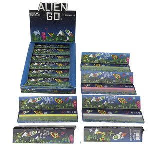 Papiers à rouler Alien Go King Size multicolores en PVC vierge, écologiques, ultra-fins, de qualité supérieure, OEM ODM, logo personnalisé accepté - Product Image 2