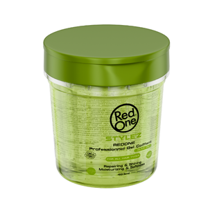 Gel Fijador para Cabello Redone Stylez con Aceite de Oliva 483ml, Fijación Fuerte, Gel de Peinado Profesional para Todo Tipo de Cabello, Tamaño Económico, Cera Nutritiva para el Cabello - Product Image 1