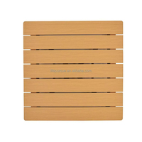 Plateau de table d'extérieur en plastique imitation bois rustique à lattes Lifepursue pour restaurant