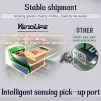 Distributeur automatique de gâteaux à bandes transporteuses entièrement automatique Machines distributrices d'aliments surgelés et de boissons avec écran tactile de 32 pouces avec ascenseur
