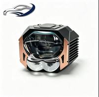 Kit de phares à lentille de projecteur bi-xénon LED universel de 1,6 pouce, 12V 5800K 13000LM pour la rénovation de motos et de voitures