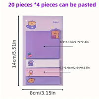 Nouveaux blocs-notes adhésifs écologiques uniques, blocs-notes adhésifs Kawaii, blocs-notes adhésifs avec logo imprimé