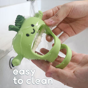 Vente en gros de gants de dentition sensoriels en silicone pour bébés, souples, de qualité alimentaire, anti-chute, à porter au poignet, pour enfants - Product Image 4